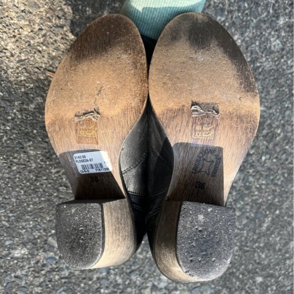 Lavorazione Artigiana Leather Ankle Boots Sz EU 36/ US 6 - Picture 7 of 10